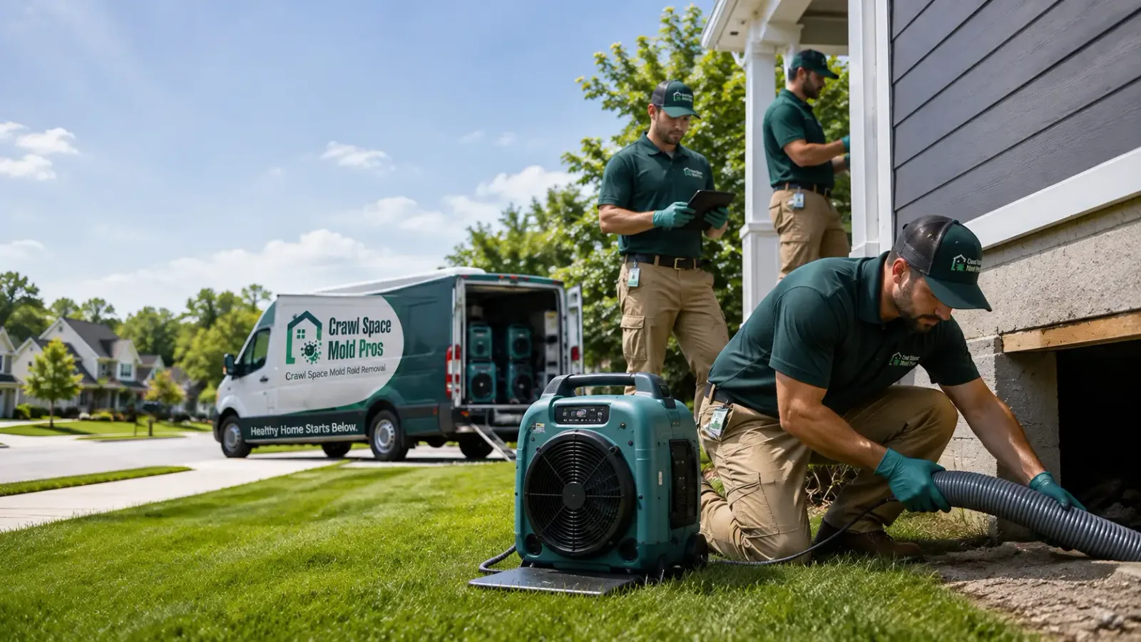 Crawl Space Mold Removal in Raymond, KS